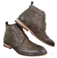 Botas brogue marrones con cordones para hombre - Cavani Sava