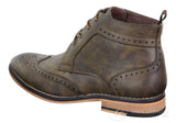 Botas brogue marrones con cordones para hombre - Cavani Sava