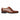 Zapatos Derby de hombre de cuero marrón liso con puntera reforzada.