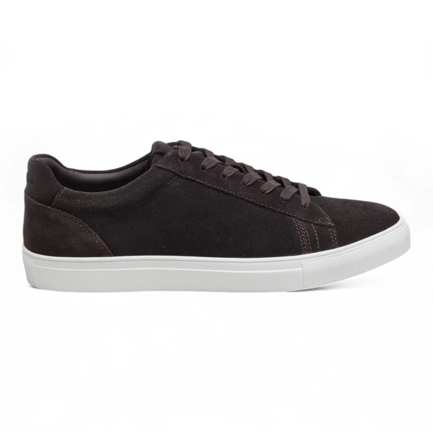 Zapatillas deportivas casuales de hombre con cordones, de ante marrón.