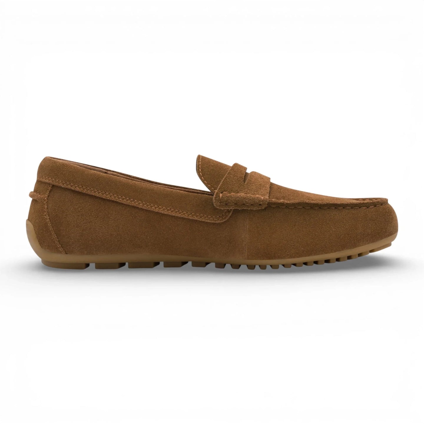 Mocasines de ante marrón para hombre