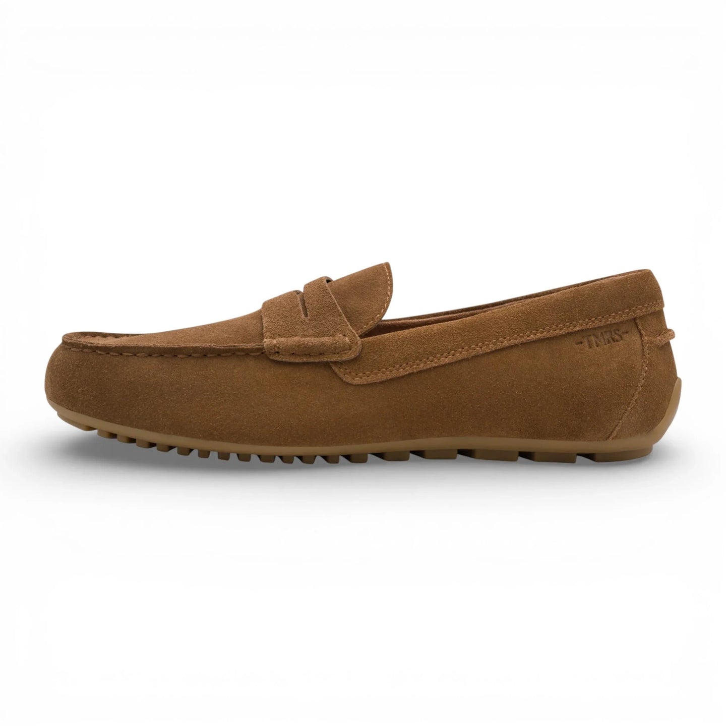 Mocasines de ante marrón para hombre