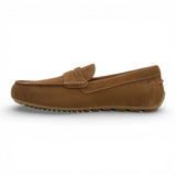 Mocasines de ante marrón para hombre