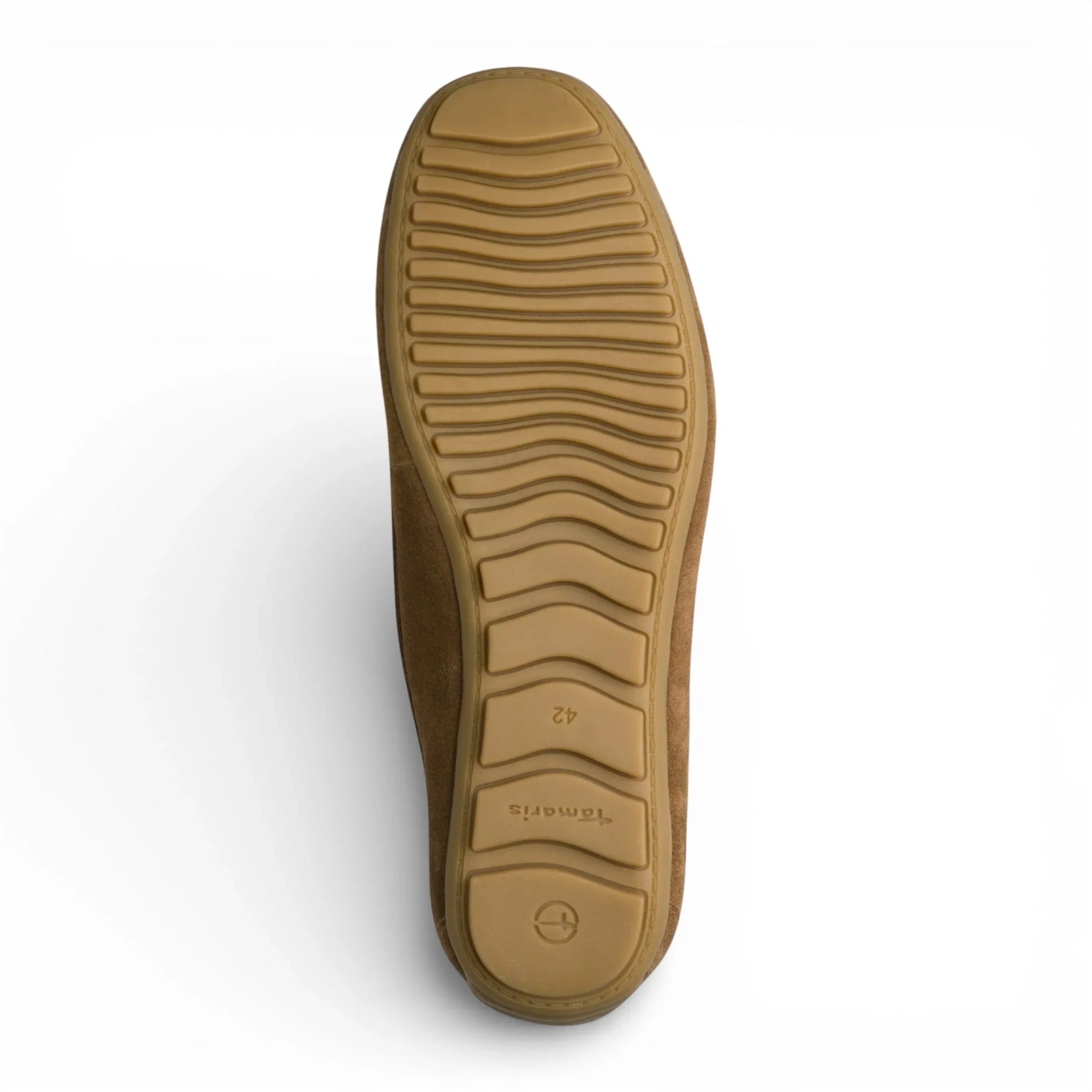 Mocasines de ante marrón para hombre