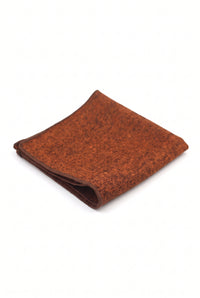 Pañuelo de bolsillo de tweed marrón para hombre