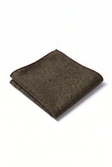 Pañuelo de bolsillo de tweed marrón para hombre