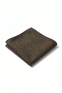 Pañuelo de bolsillo de tweed marrón para hombre