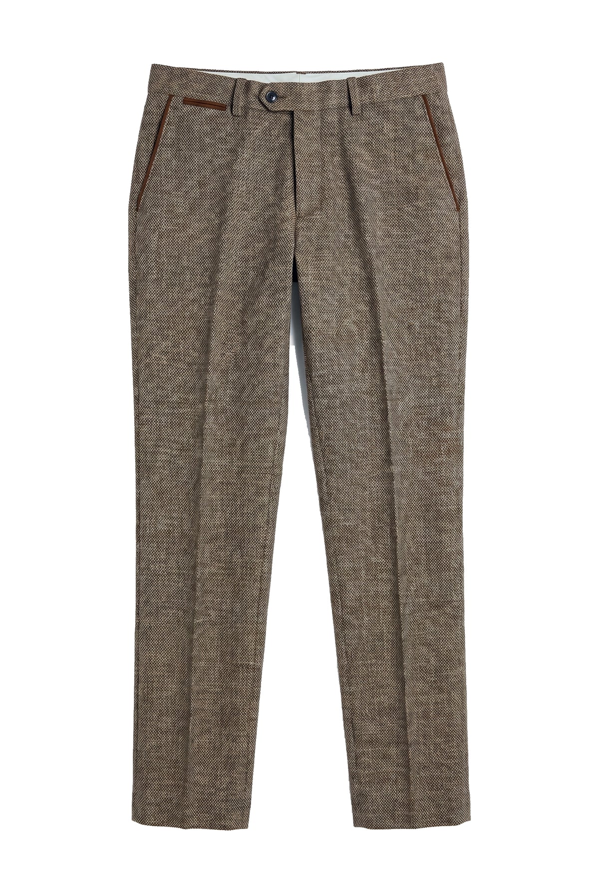 Ralph - Pantalones de tweed marrón para hombre