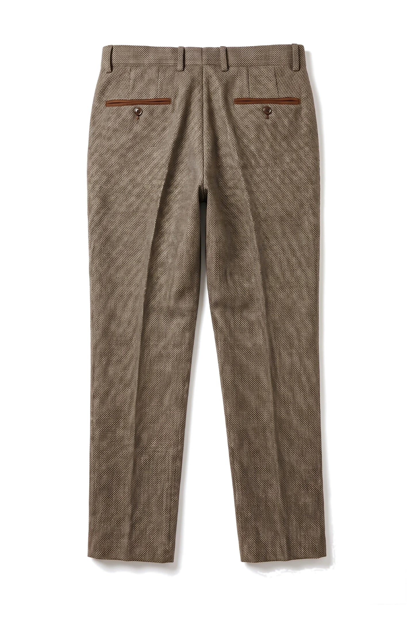 Ralph - Pantalones de tweed marrón para hombre
