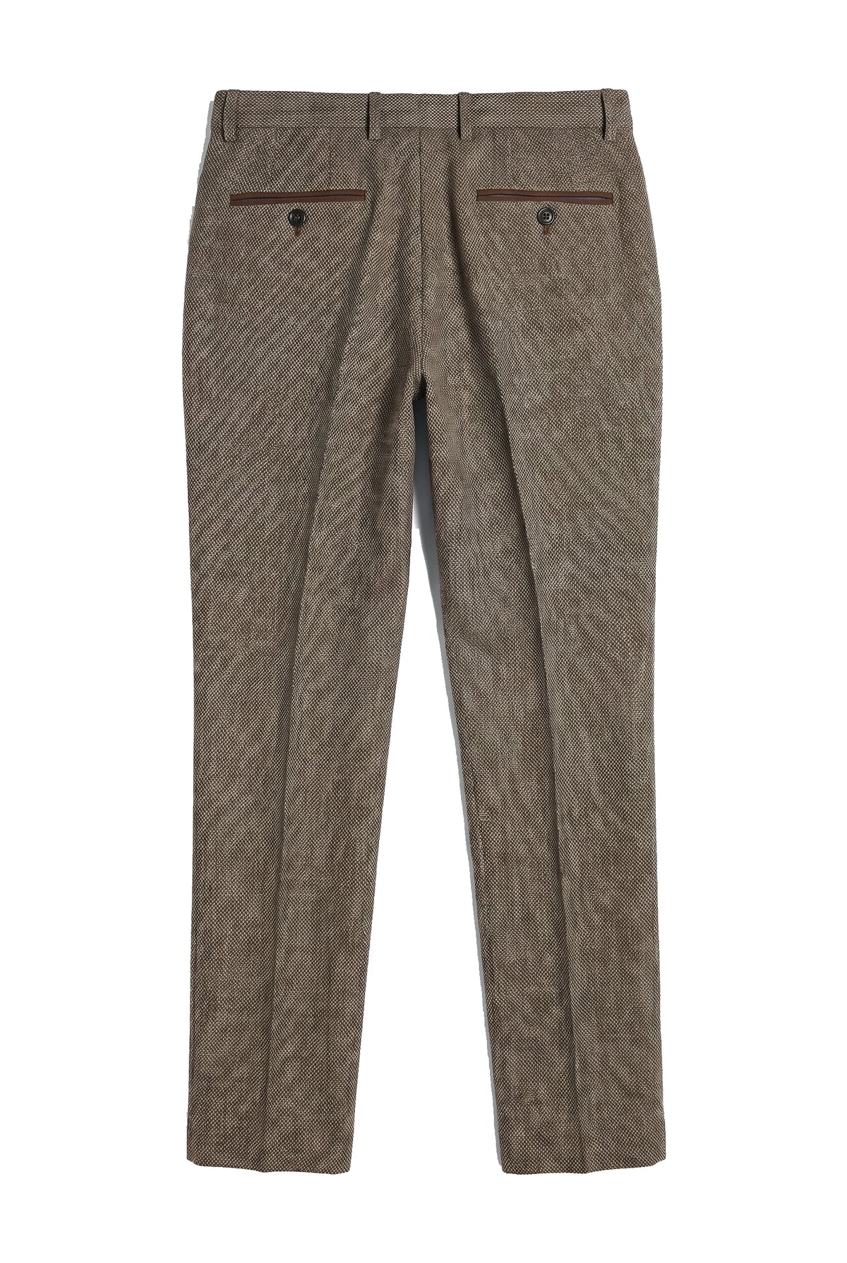 Ralph - Pantalones de tweed marrón para hombre