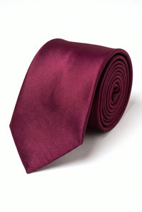 Conjunto de corbata burdeos para hombre