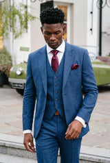 Conjunto de corbata burdeos para hombre