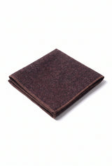 Pañuelo de bolsillo para hombre de mezcla de lana y tweed burdeos.