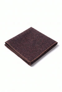 Pañuelo de bolsillo para hombre de mezcla de lana y tweed burdeos.