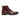 Botines Balmoral de piel burdeos para hombre con puntera reforzada.
