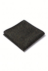 Pañuelo de bolsillo para hombre de mezcla de lana y tweed color carbón.