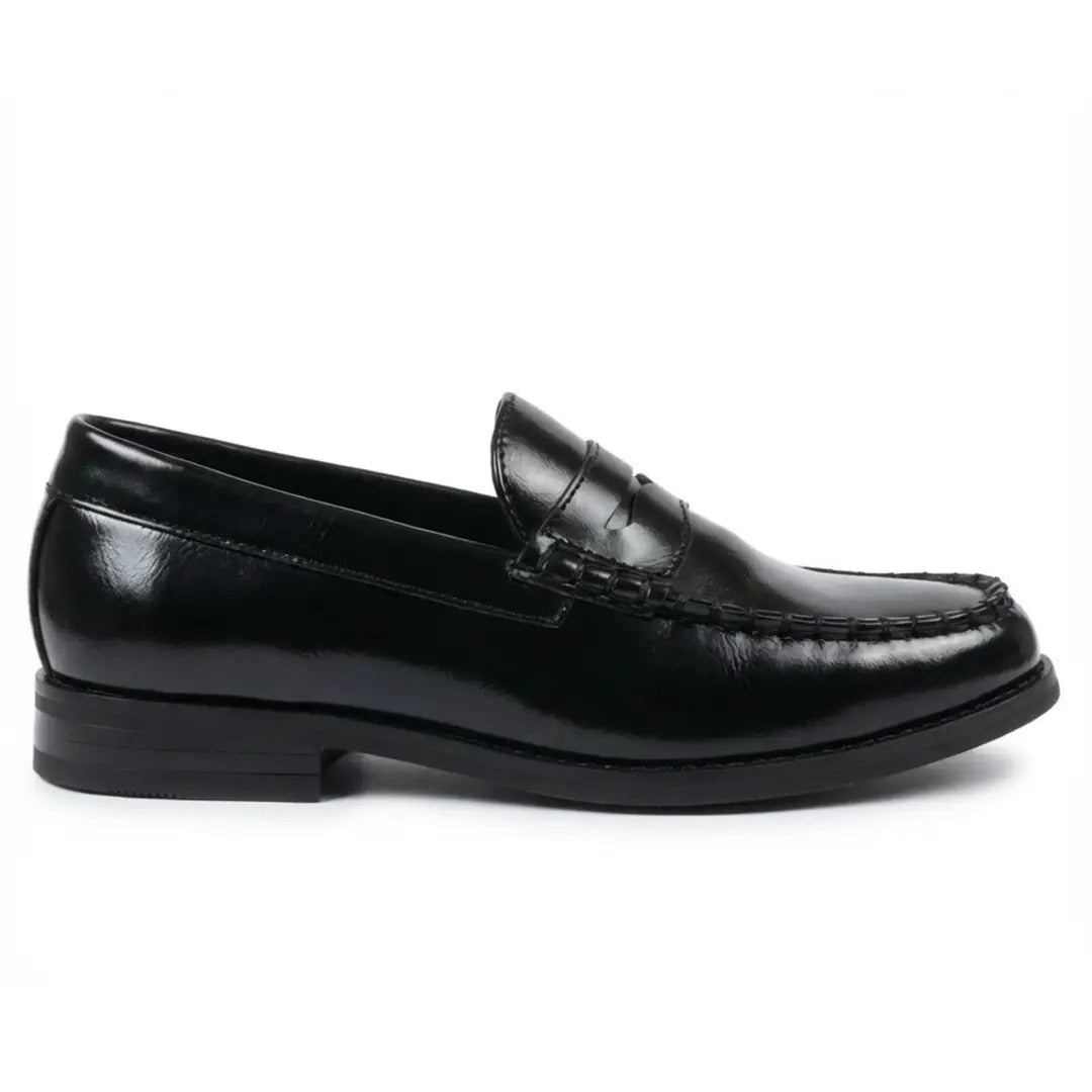 Mocasines clásicos de piel sintética Penny para hombre