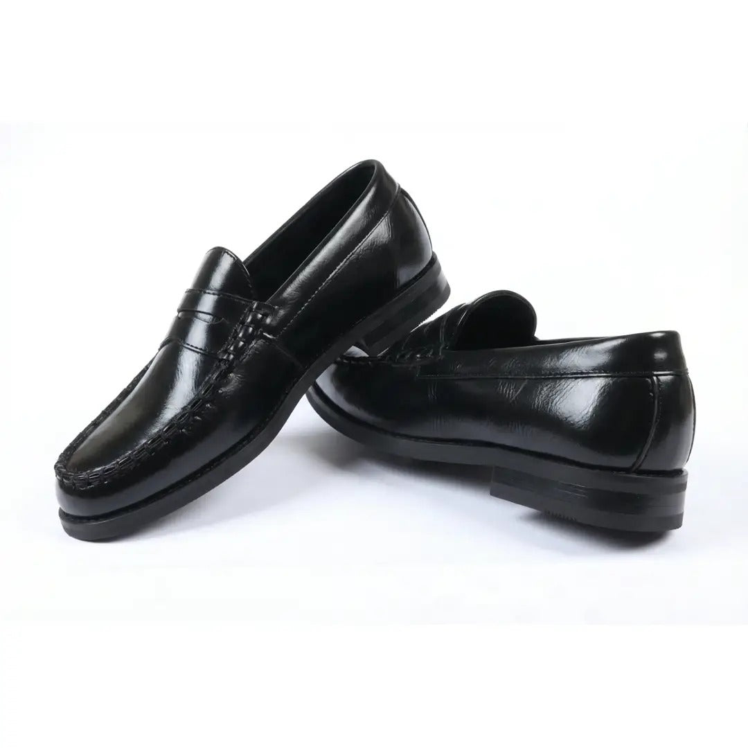 Mocasines clásicos de piel sintética Penny para hombre