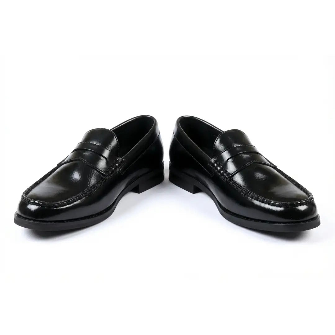 Mocasines clásicos de piel sintética Penny para hombre