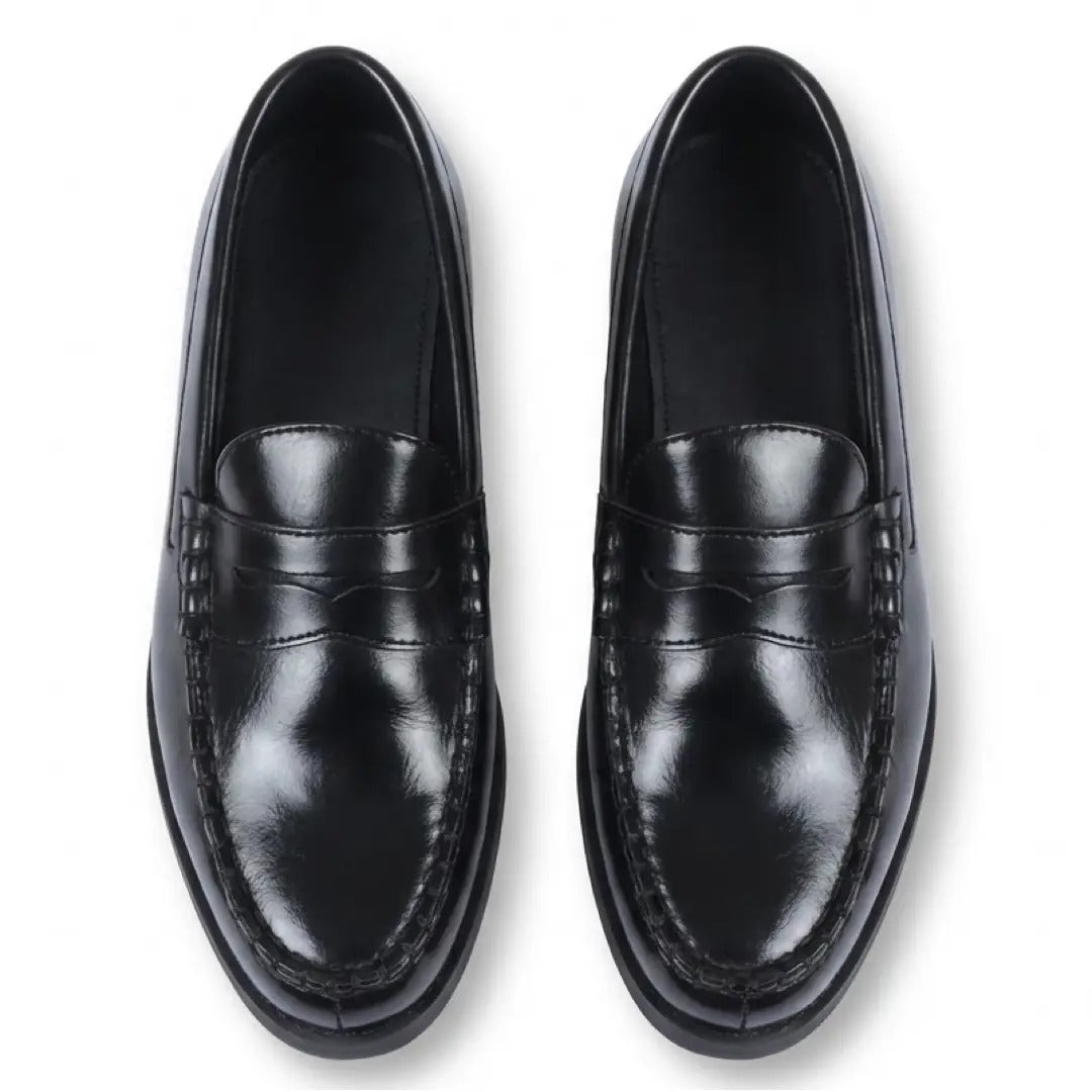Mocasines clásicos de piel sintética Penny para hombre