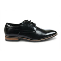 Zapatos Derby clásicos de hombre con cordones y punta lisa