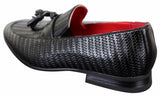 Mocasines clásicos de piel sintética con borlas para hombre