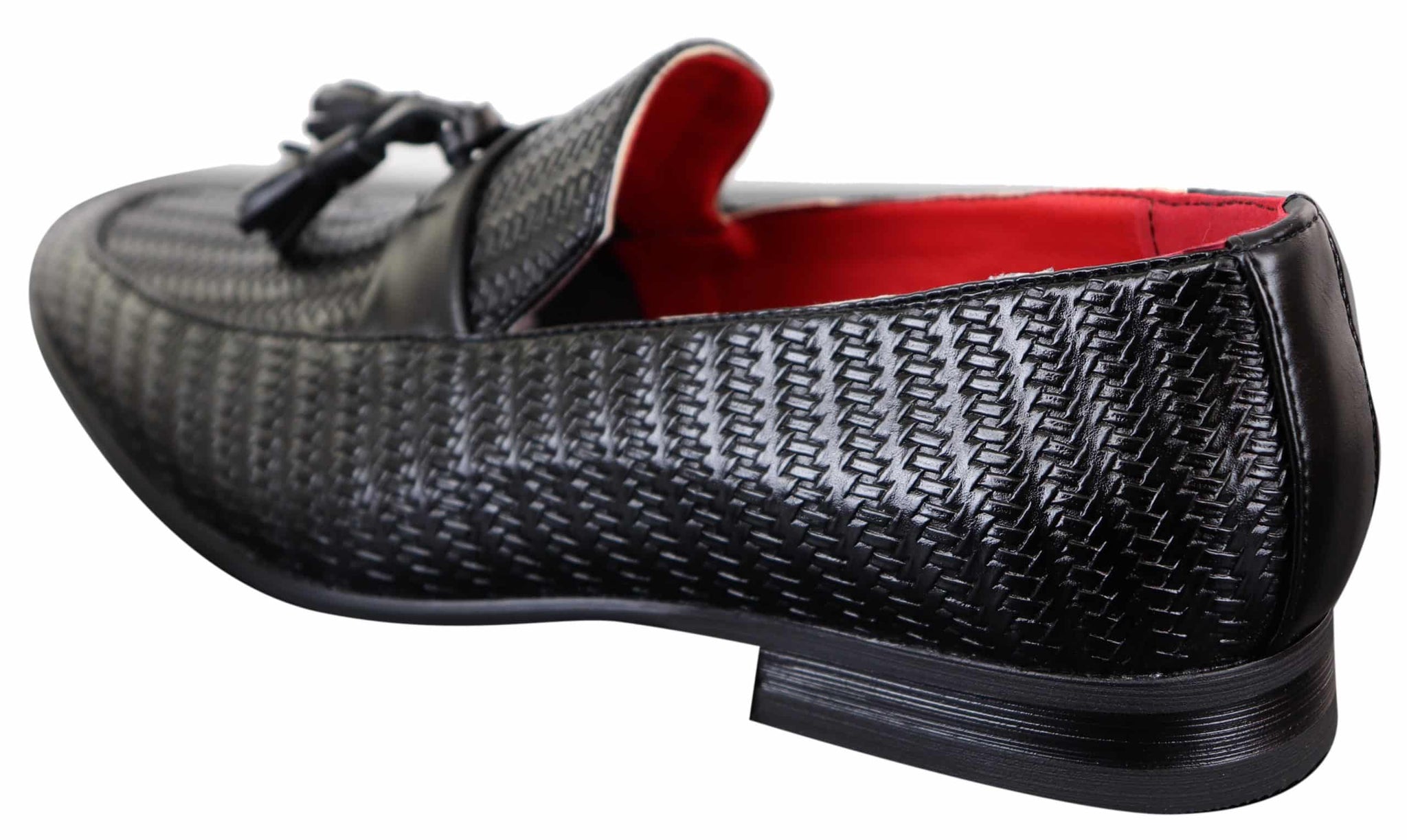 Mocasines clásicos de piel sintética con borlas para hombre