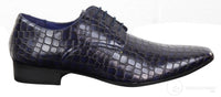 Zapatos de hombre con efecto piel de cocodrilo