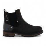 Botines Chelsea para hombre, color gris oscuro, resistentes al agua.