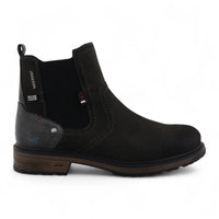 Botines Chelsea para hombre, color gris oscuro, resistentes al agua.
