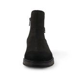 Botines Chelsea para hombre, color gris oscuro, resistentes al agua.