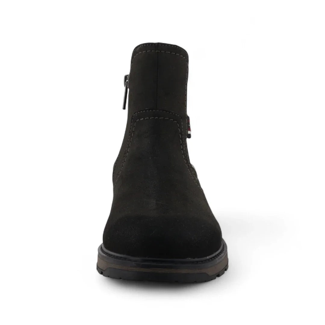 Botines Chelsea para hombre, color gris oscuro, resistentes al agua.