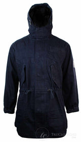 Abrigo vaquero para hombre con capucha, chaqueta vaquera forrada de felpa, gabardina de 3/4.