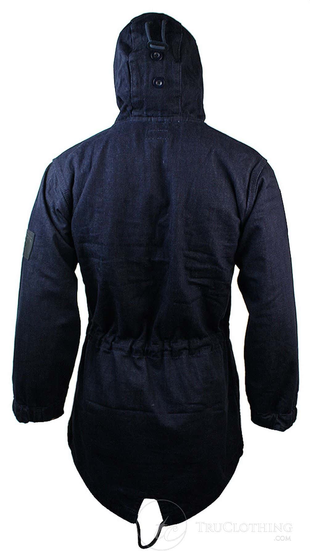 Abrigo vaquero para hombre con capucha, chaqueta vaquera forrada de felpa, gabardina de 3/4.