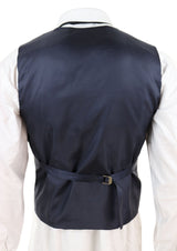 Chaleco cruzado de tweed para hombre