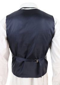 Chaleco cruzado de tweed para hombre