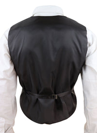 Chaleco cruzado de tweed para hombre