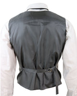 Chaleco cruzado de tweed para hombre