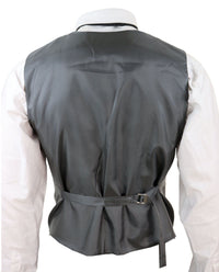 Chaleco cruzado de tweed para hombre