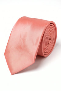 Conjunto de corbata rosa empolvado para hombre