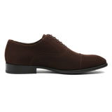 Zapatos Oxford de hombre con cordones y acabado de gamuza sintética