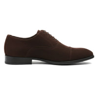 Zapatos Oxford de hombre con cordones y acabado de gamuza sintética