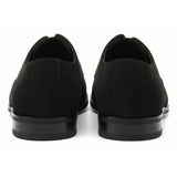 Zapatos Oxford de hombre con cordones y acabado de gamuza sintética
