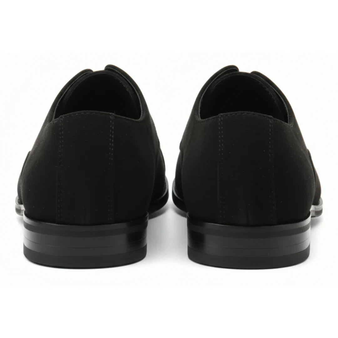 Zapatos Oxford de hombre con cordones y acabado de gamuza sintética