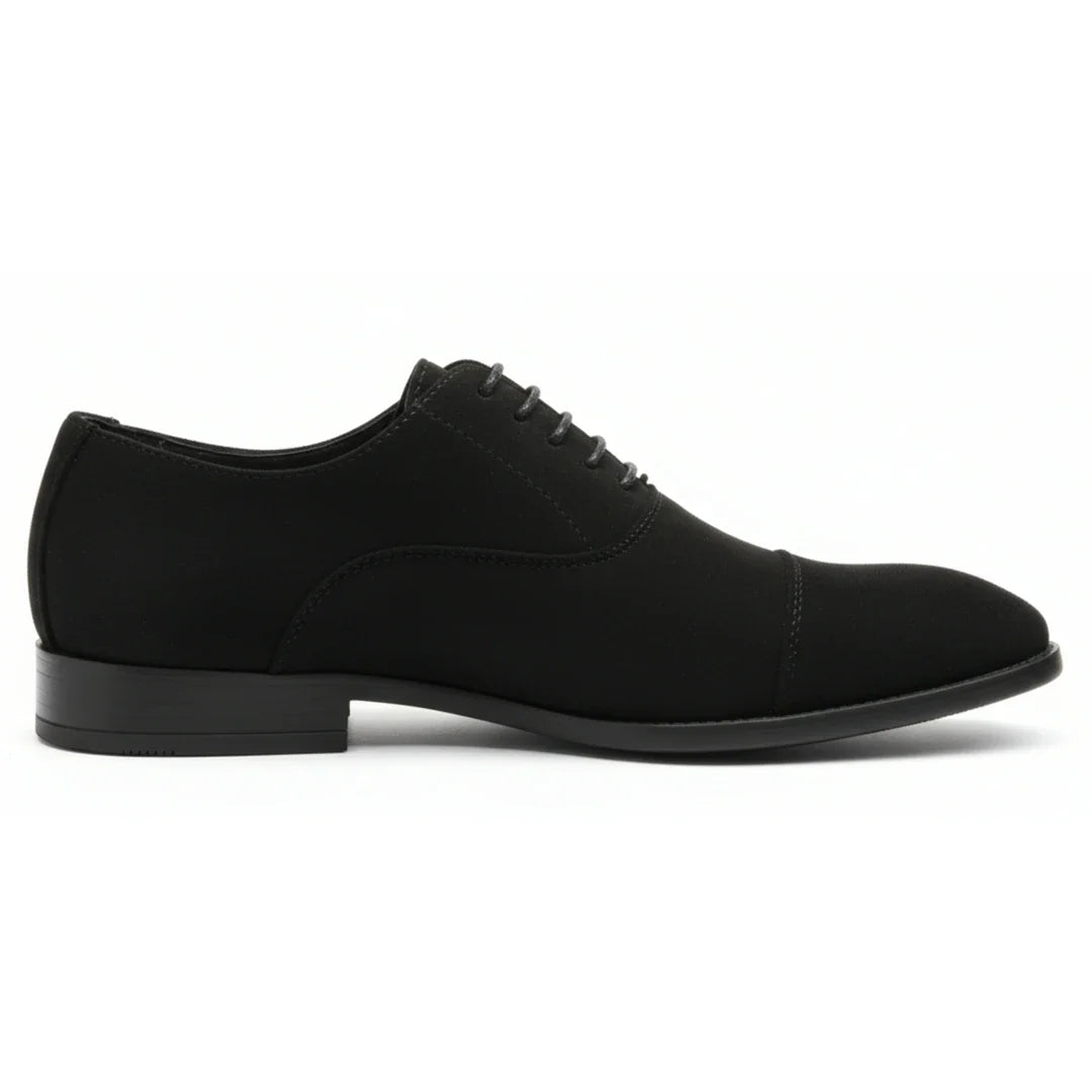 Zapatos Oxford de hombre con cordones y acabado de gamuza sintética