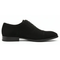 Zapatos Oxford de hombre con cordones y acabado de gamuza sintética