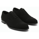 Zapatos Oxford de hombre con cordones y acabado de gamuza sintética