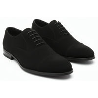 Zapatos Oxford de hombre con cordones y acabado de gamuza sintética