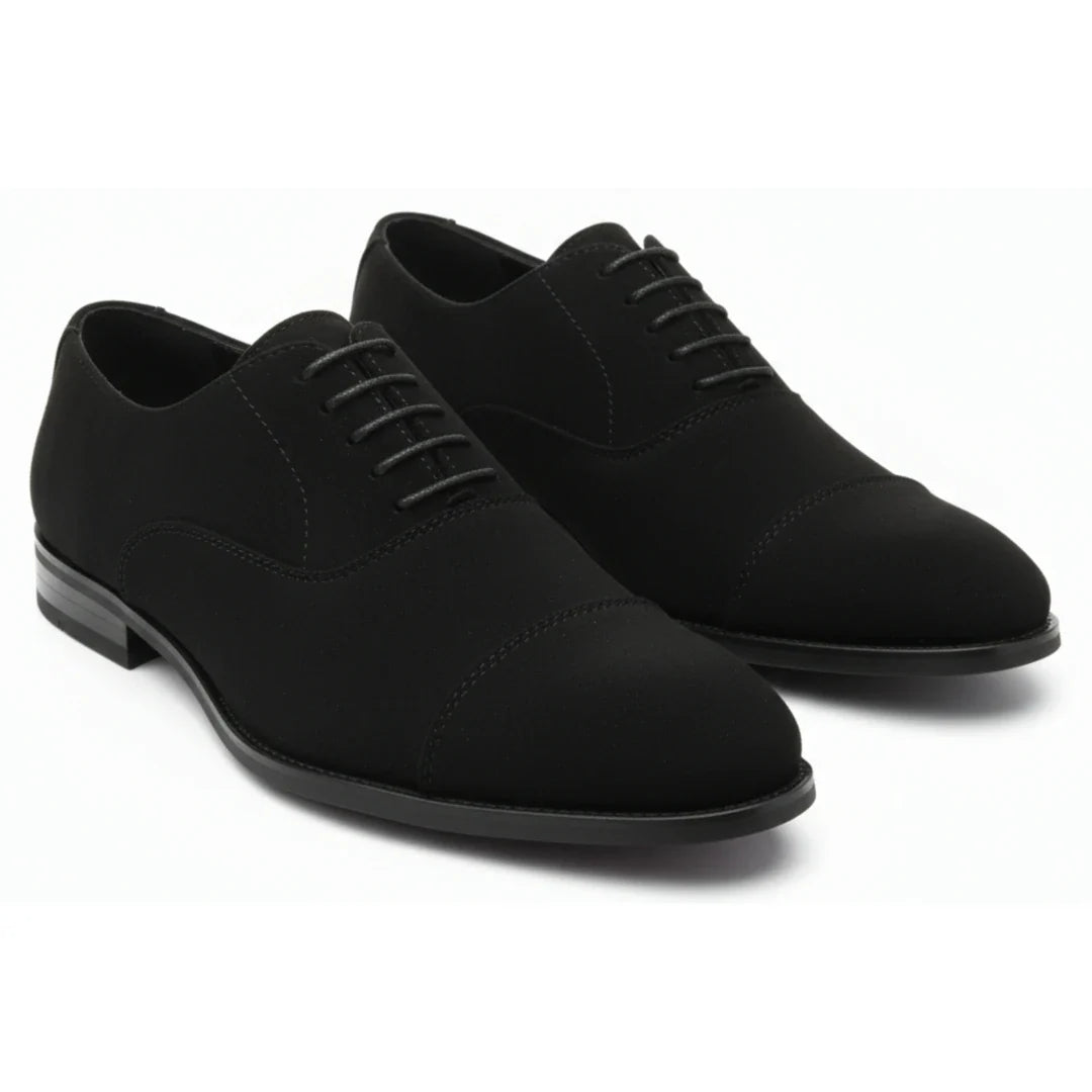 Zapatos Oxford de hombre con cordones y acabado de gamuza sintética