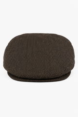 Gorra plana para hombre de lana con estampado de espiga y tweed marrón, estilo clásico de los años 20, unisex, Del Boy